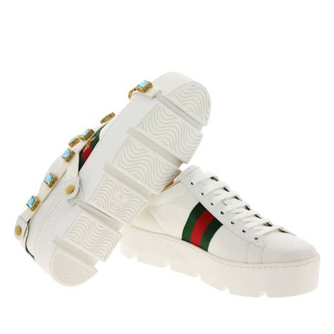 sneakers con strass di gucci|GUCCI Logo.